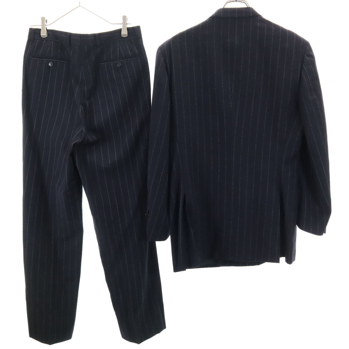 Paul Smith ポールスミス　 ’80年代ダブルスーツセットアップ　L　紺 Paul Smith(ポールスミス) セットアップスーツPF-ST-83579 PF-ST