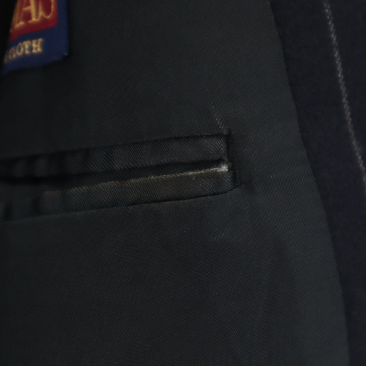 Paul Smith LONDON ポールスミスロンドン 日本製 ストライプ柄 イー・トーマス生地 Super100’s ダブル スーツ 上下 セットアップ L 濃紺 メンズ