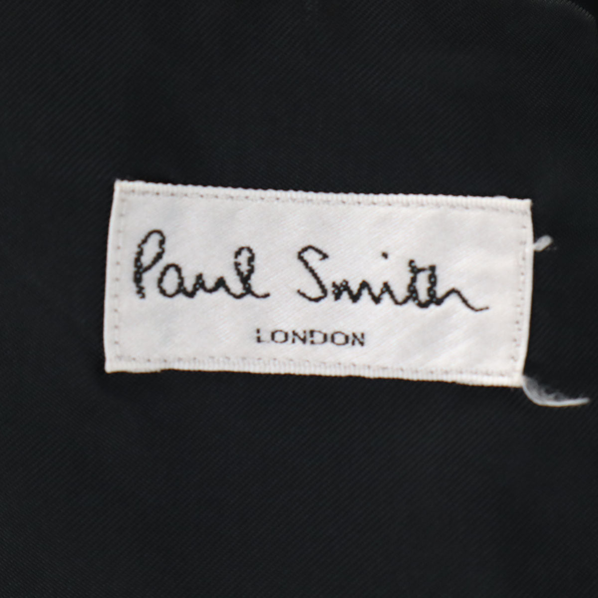 Paul Smith LONDON ポールスミスロンドン 日本製 ストライプ柄 イー・トーマス生地 Super100’s ダブル スーツ 上下 セットアップ L 濃紺 メンズ