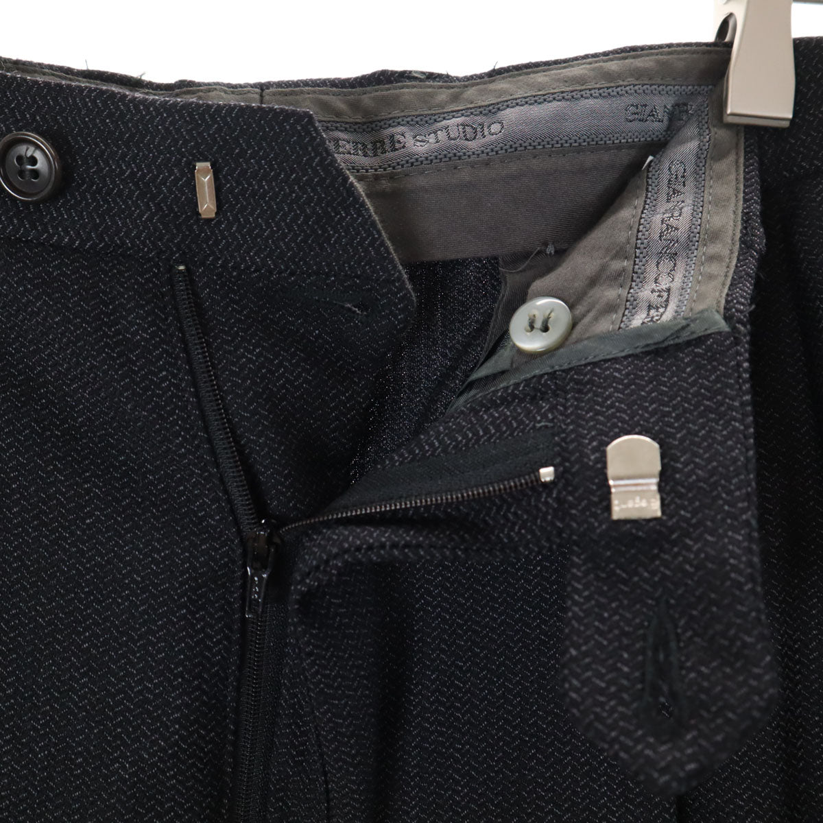 GIANFRANCO FERRE STUDIO ジャンフランコフェレストゥーディオ イタリア製 総柄 スーツ 上下 セットアップ 54/50 チャコールグレー メンズ