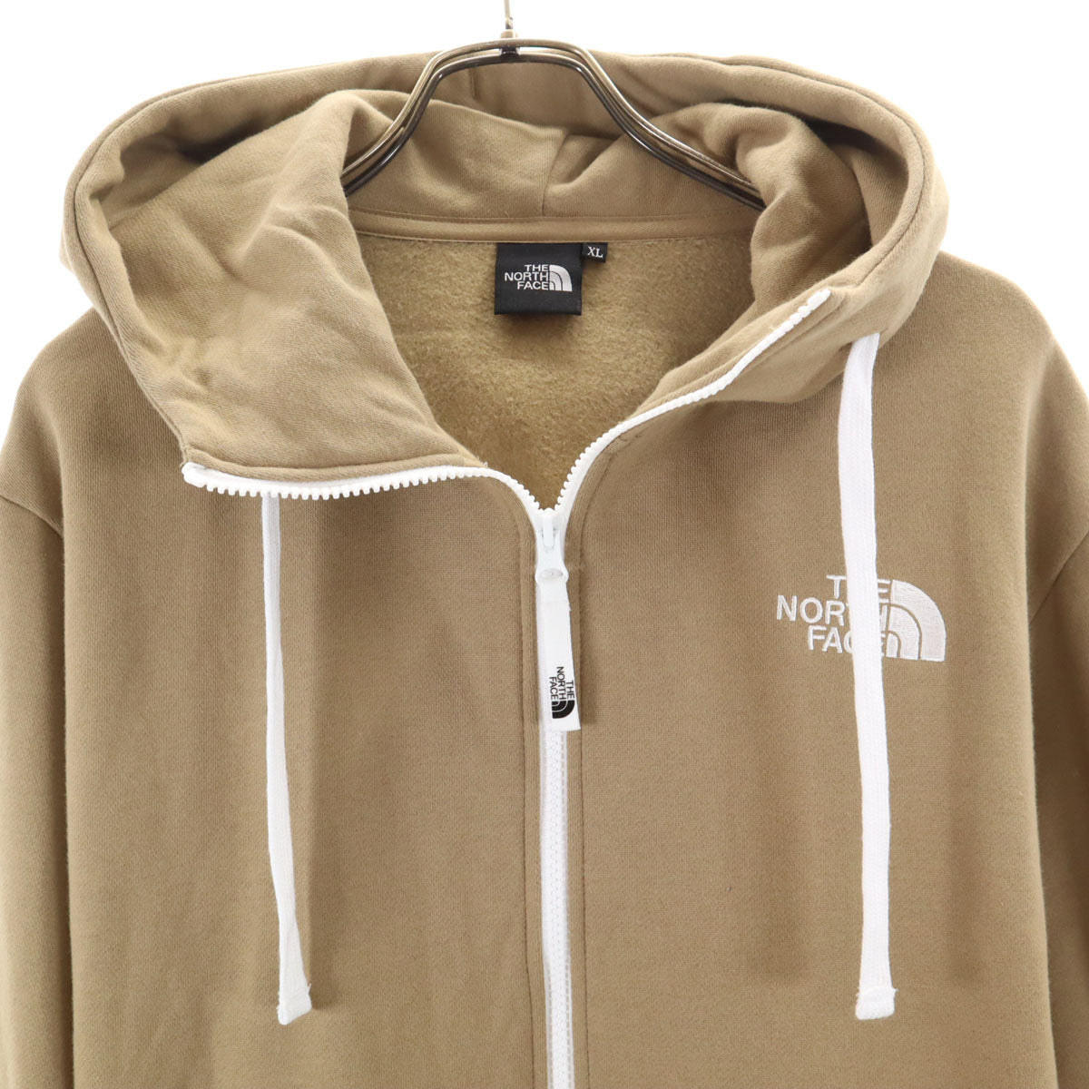 THE NORTH FACE ノースフェイス 長袖 スウェット ジップパーカー XL ベージュ系 NT12442 アウトドア メンズ