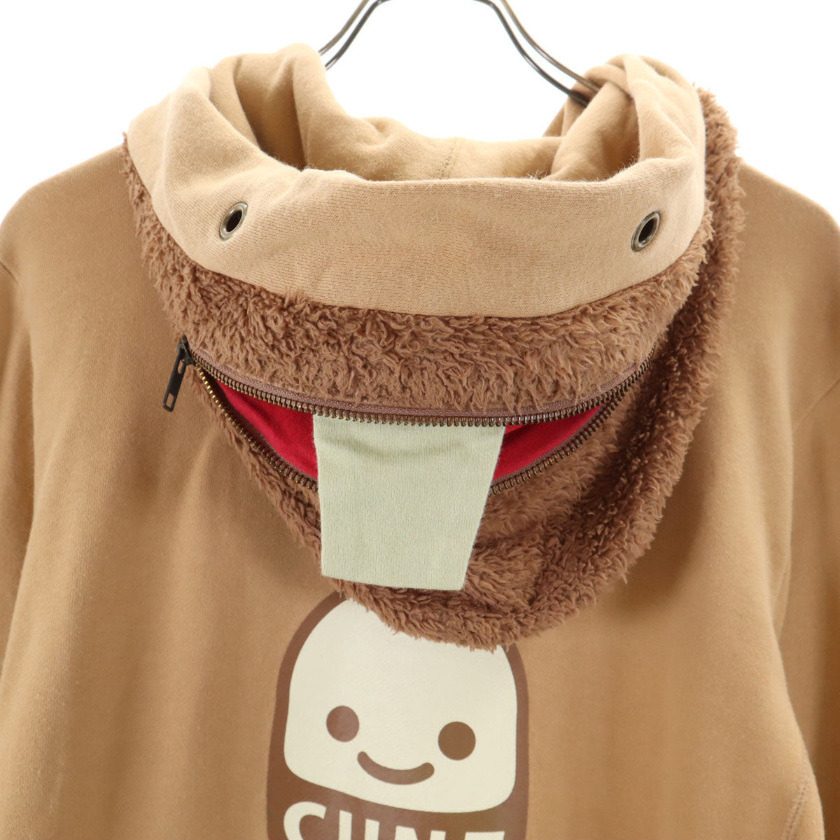 CUNE キューン 日本製 長袖 スウェット ジップパーカー 2 ベージュ メンズ