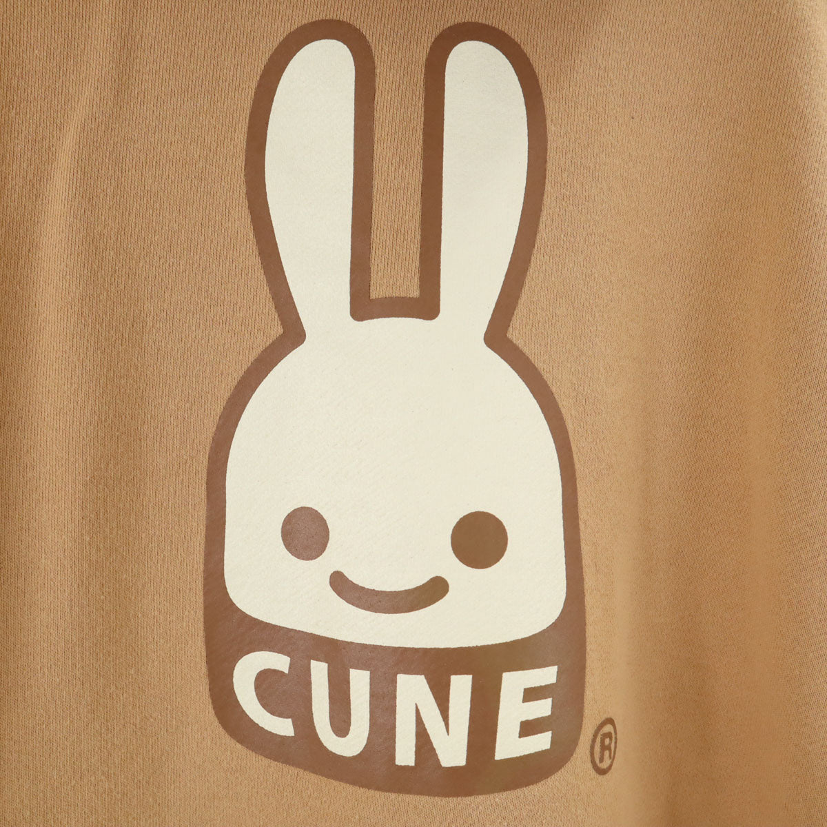 CUNE キューン 日本製 長袖 スウェット ジップパーカー 2 ベージュ メンズ