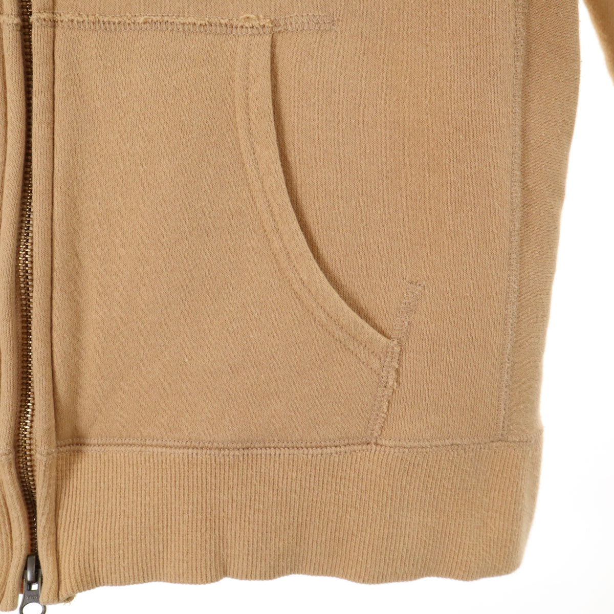 CUNE キューン 日本製 長袖 スウェット ジップパーカー 2 ベージュ メンズ