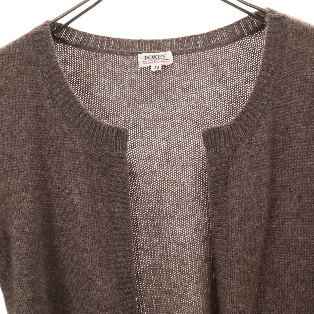 FOXEY フォクシー 日本製 カシミア100％ 7分袖 ニット