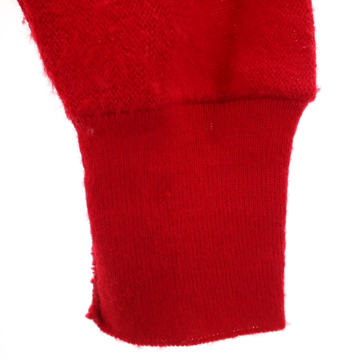 IZOD LACOSTE アイゾットラコステ 90s アクリル オールド 長袖 ニットカーディガン M レッド メンズ