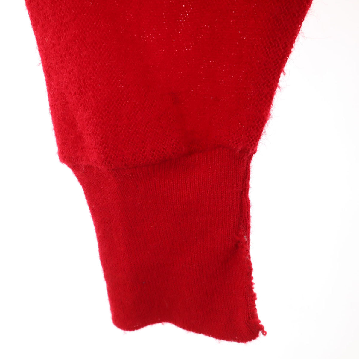 IZOD LACOSTE アイゾットラコステ 90s アクリル オールド 長袖 ニットカーディガン M レッド メンズ