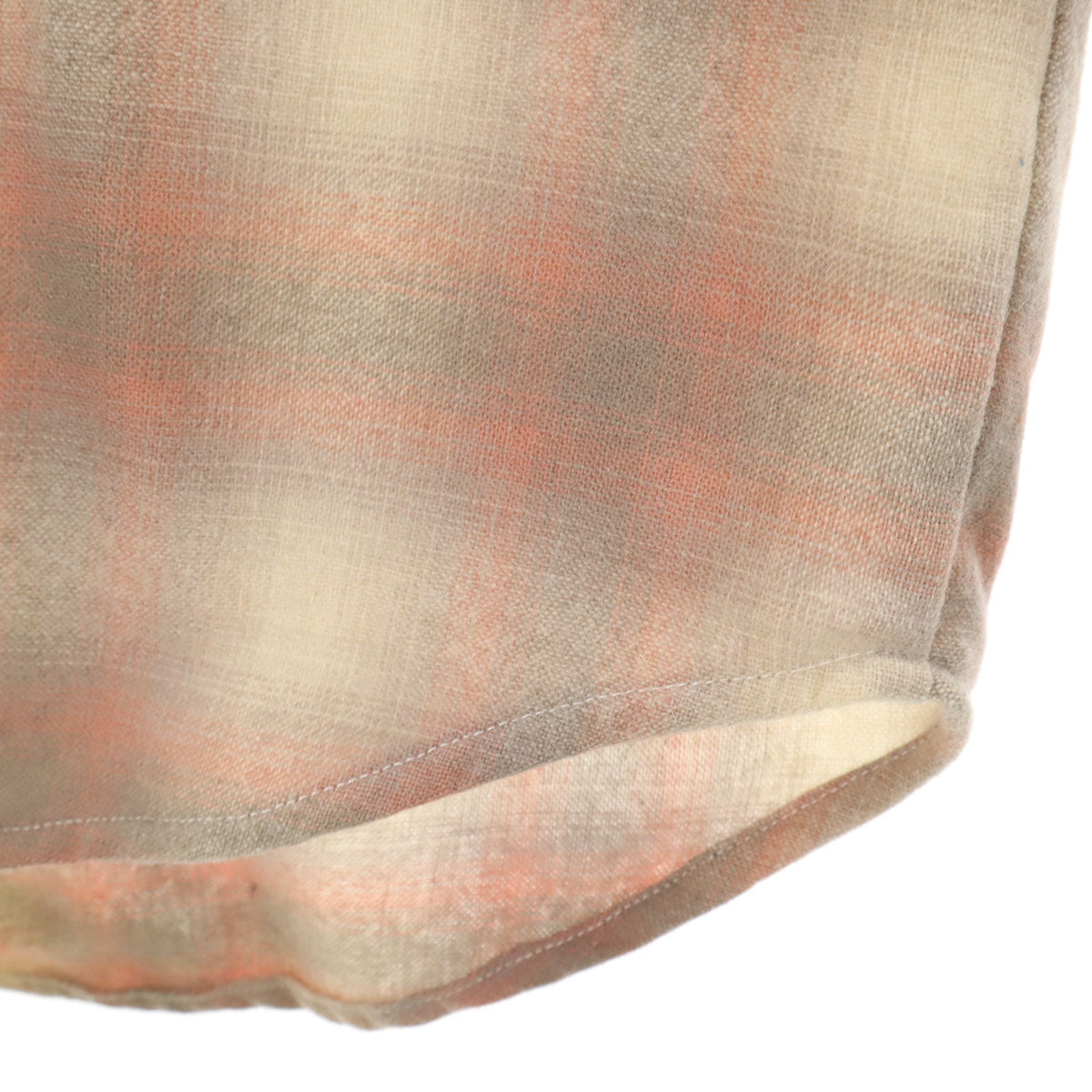 PENDLETON ペンドルトン 70s ヴィンテージ チェック柄 長袖 ウエスタンシャツ L ベージュ系 メンズ