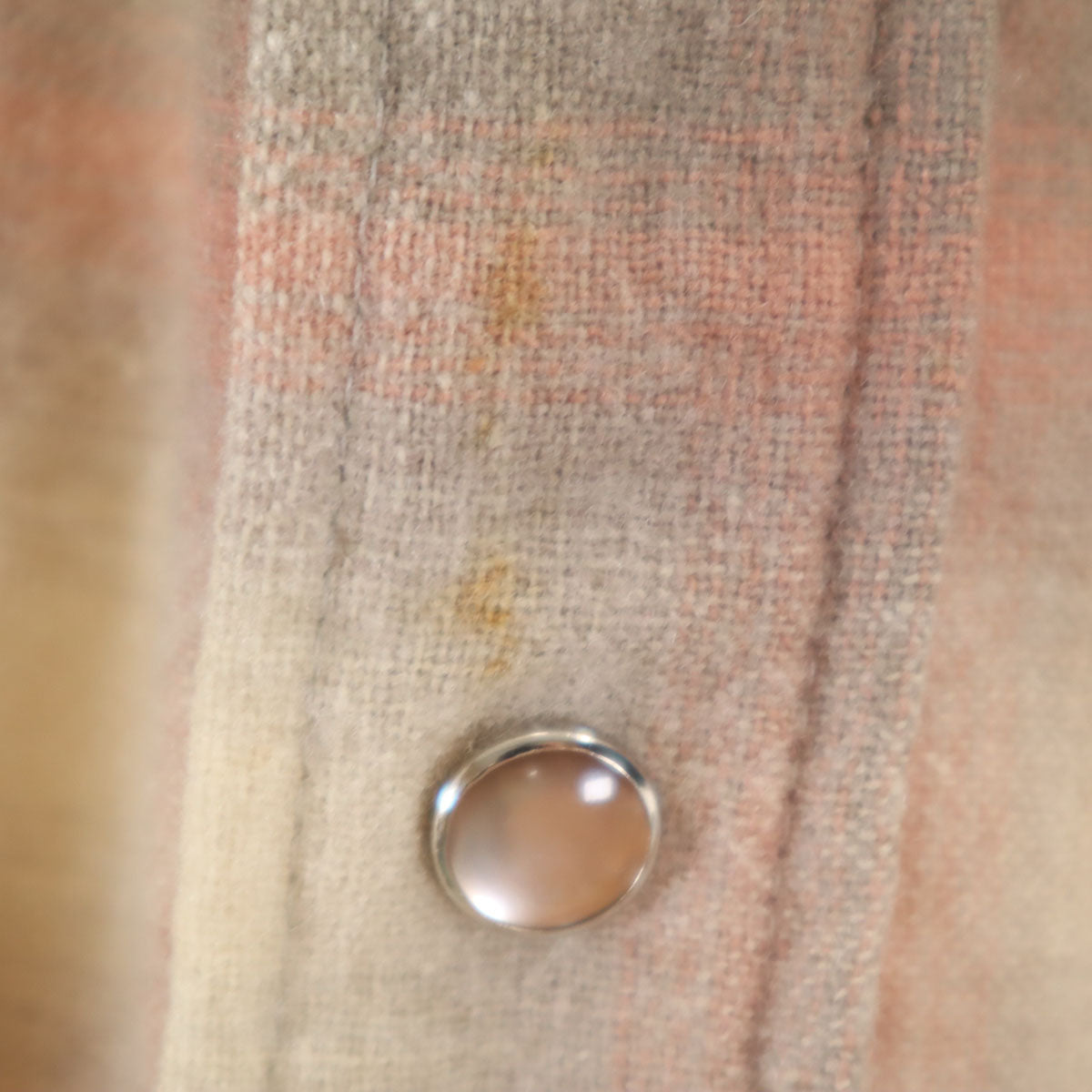 PENDLETON ペンドルトン 70s ヴィンテージ チェック柄 長袖 ウエスタンシャツ L ベージュ系 メンズ