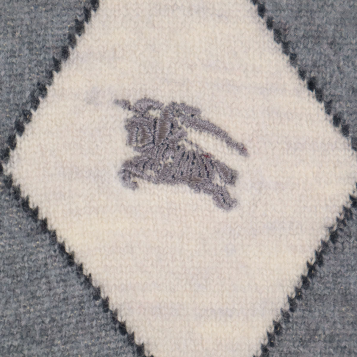 BURBERRY BLACK LABEL バーバリーブラックレーベル ウール 長袖 ニットジャケット 2 グレー 三陽商会 メンズ