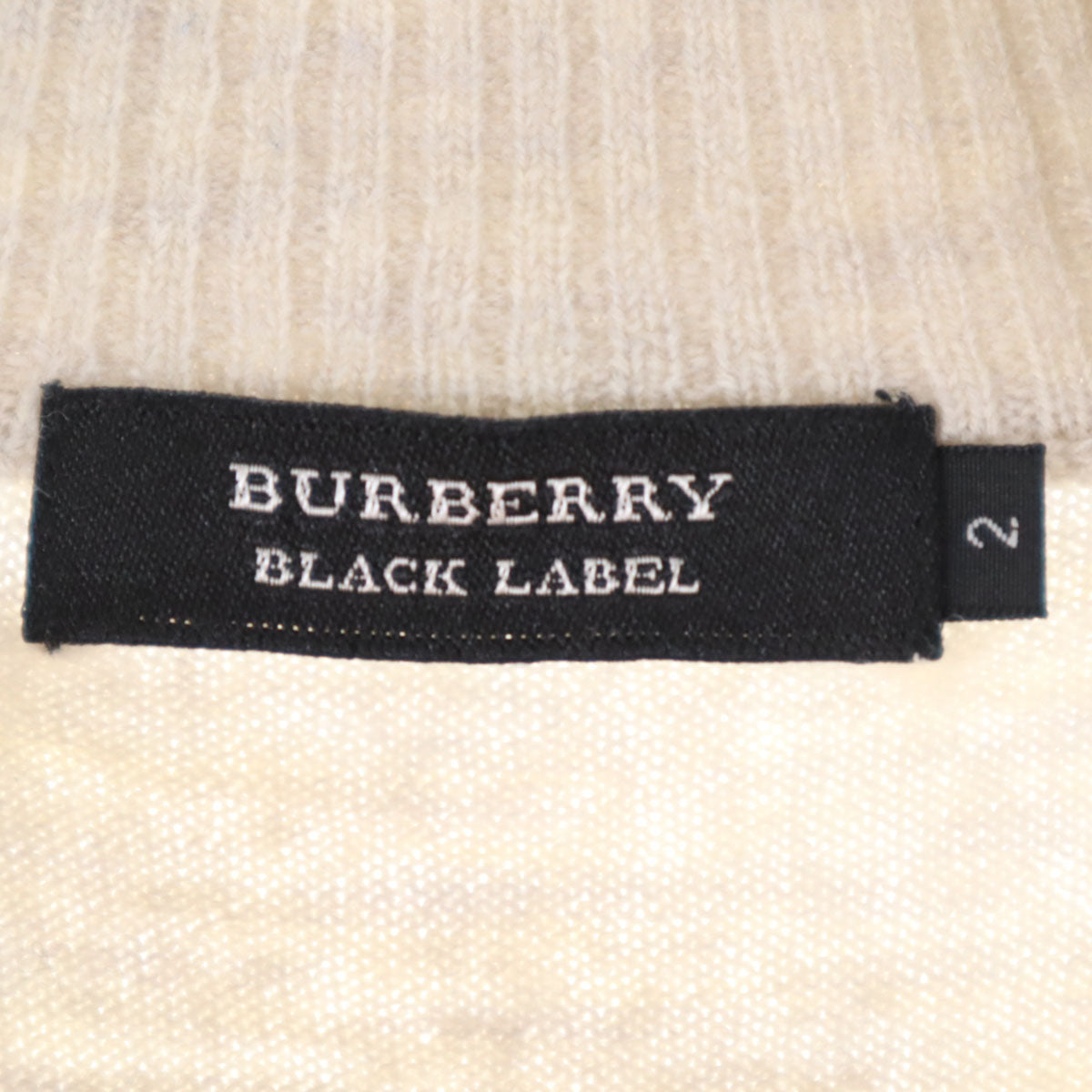 BURBERRY BLACK LABEL バーバリーブラックレーベル ウール 長袖 ニットジャケット 2 グレー 三陽商会 メンズ