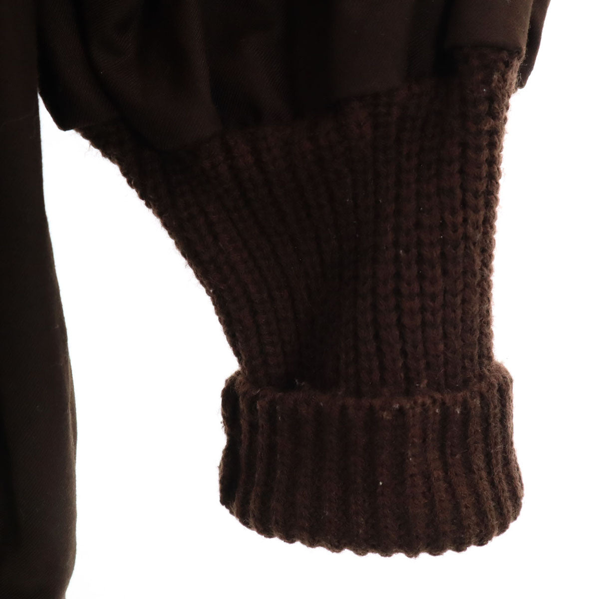 oldhoney オールドハニー 日本製 長袖 プリーツ切替 スウェット トレーナー ブラウン系 レディース