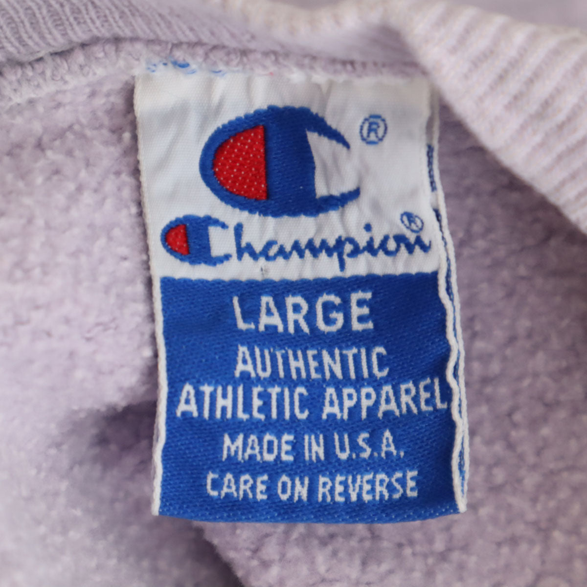 Champion チャンピオン 90s USA製 青タグ 長袖 スウェット L パープルグレー メンズ