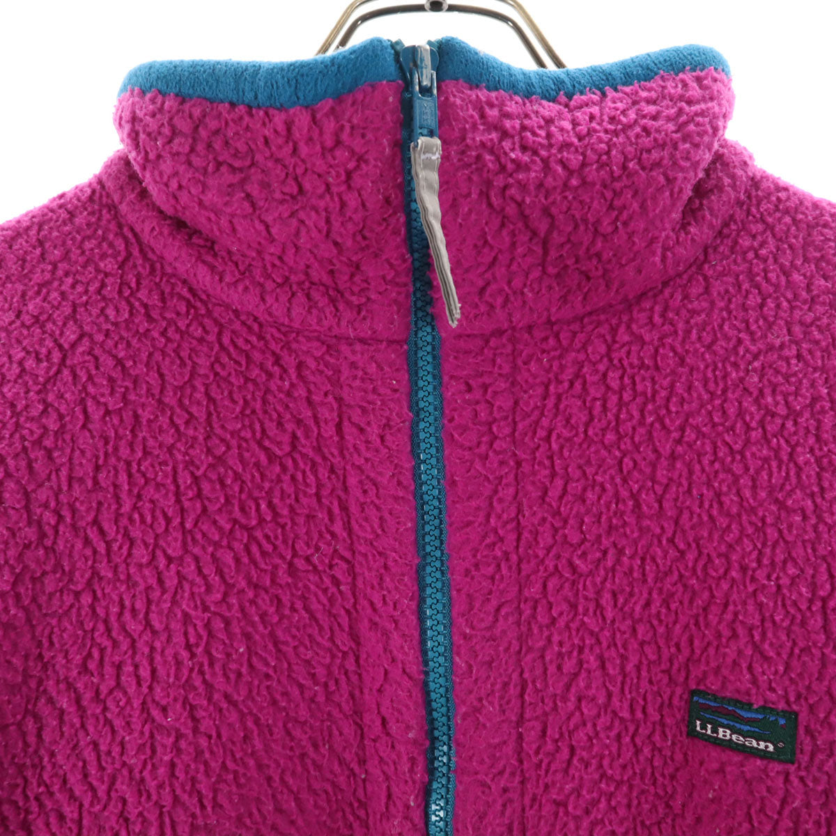L.L.Bean エルエルビーン 80s ヴィンテージ フリースジャケット 赤紫 アウトドア キッズ