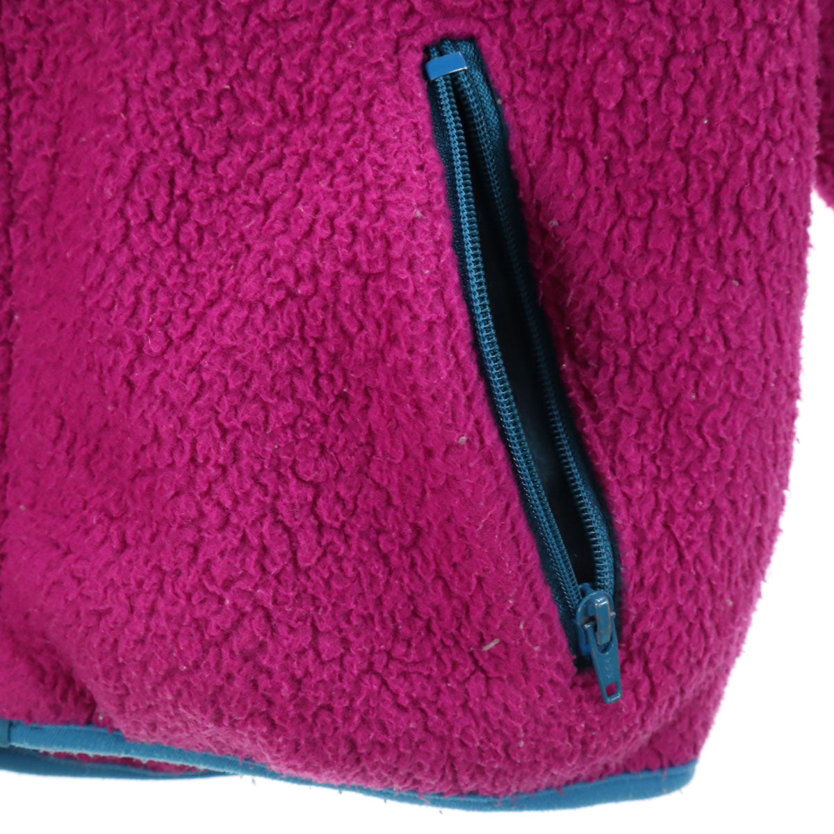 L.L.Bean エルエルビーン 80s ヴィンテージ フリースジャケット 赤紫 アウトドア キッズ