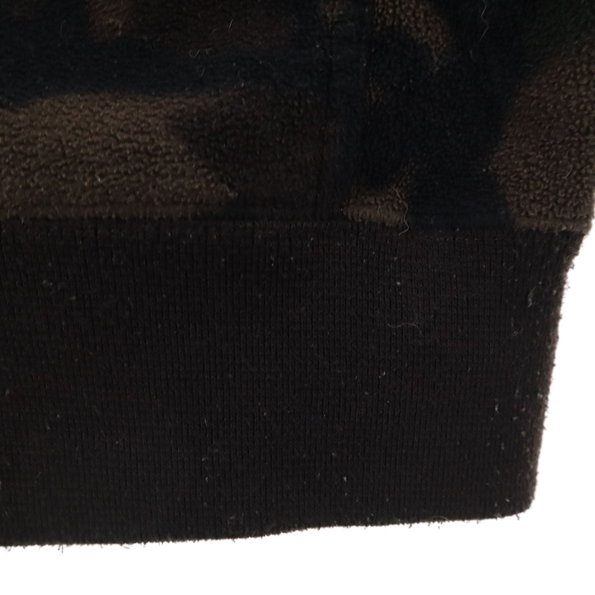 THE NORTH FACE ノースフェイス カモフラ柄 長袖 リアビュー フリース ジップパーカー XL ブラウン メンズ