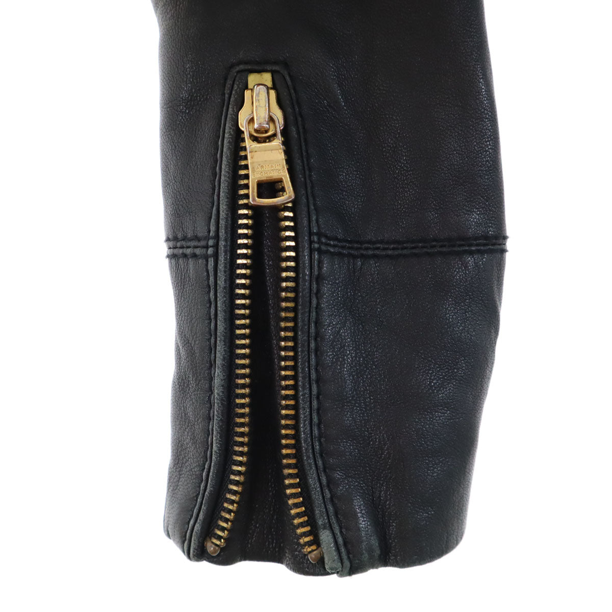 ARMANI EXCHANGE アルマーニエクスチェンジ レザージャケット S ブラック レディース