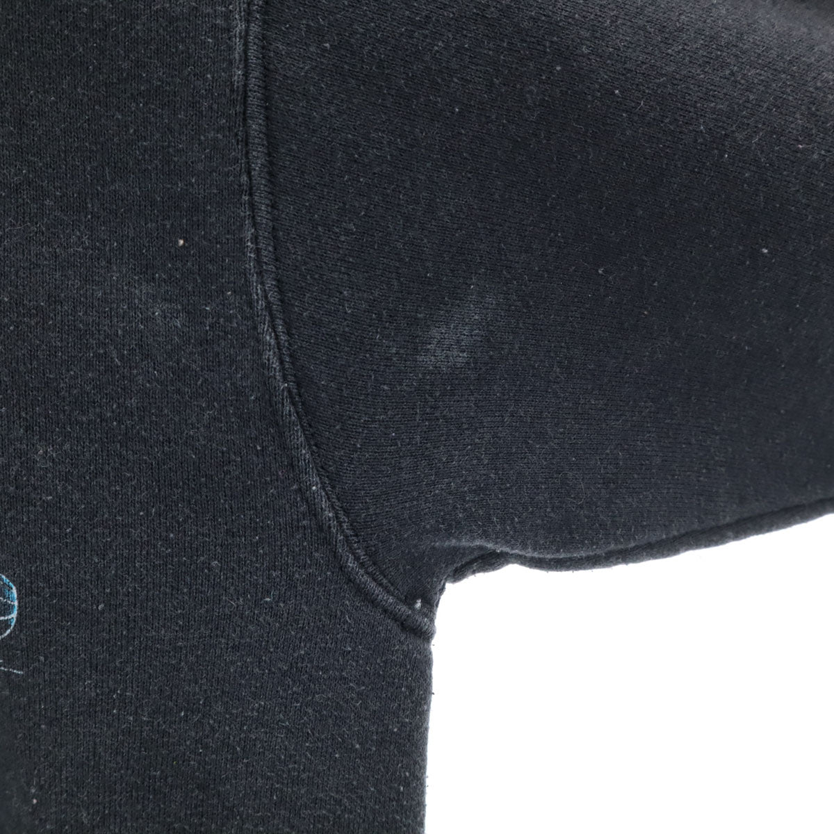 SANTEE SWEATS 90s USA製 オールド B17 長袖 スウェット トレーナー M ブラック 裏起毛 メンズ