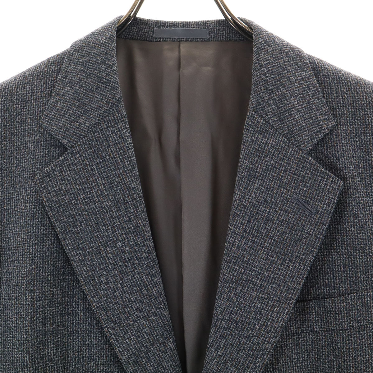 Burberrys バーバリーズ 90s ウール オールド チェック柄 テーラードジャケット AB5 グレー メンズ