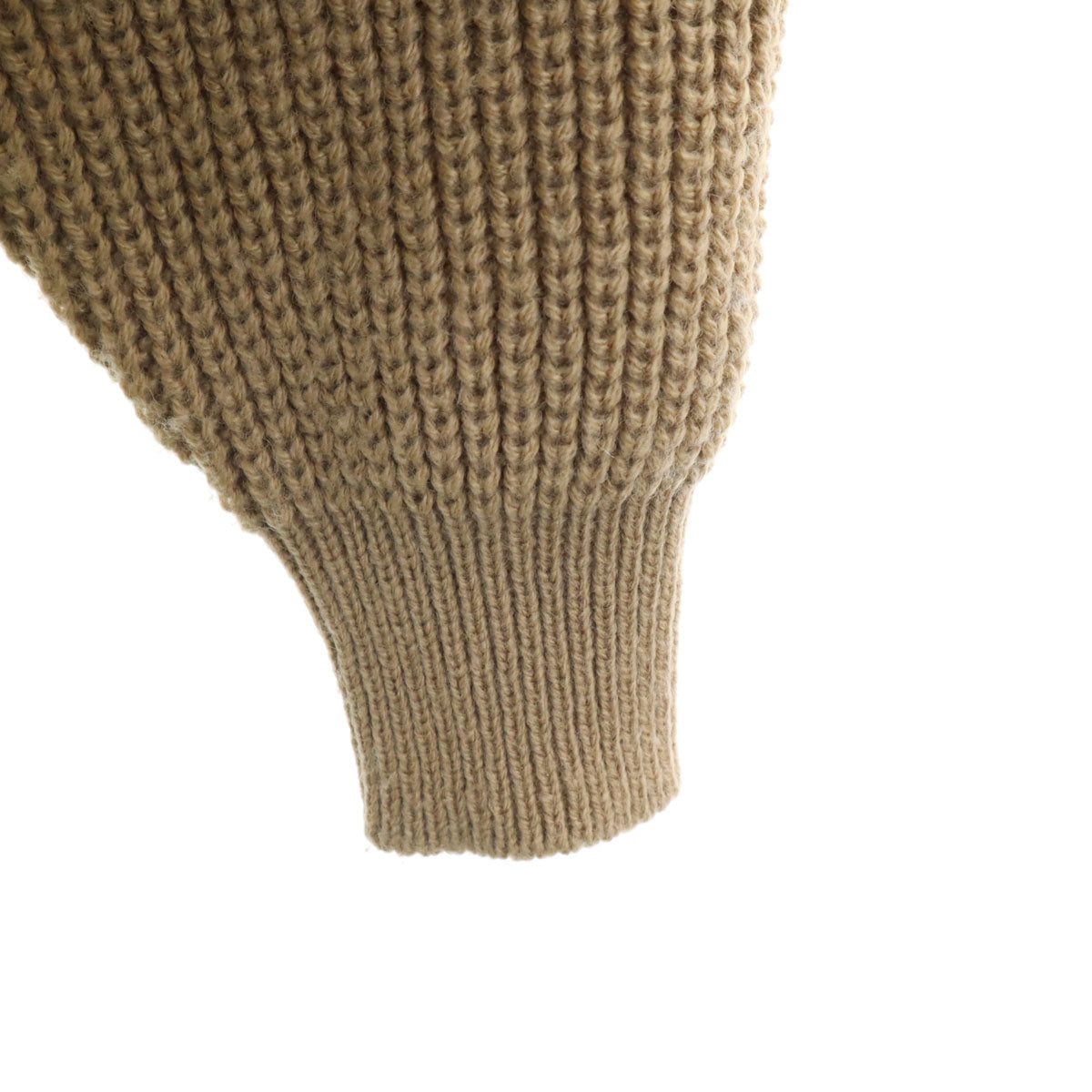 TAN タン 日本製 ウールブレンド 長袖 ニット ボレロ F ベージュ レディース