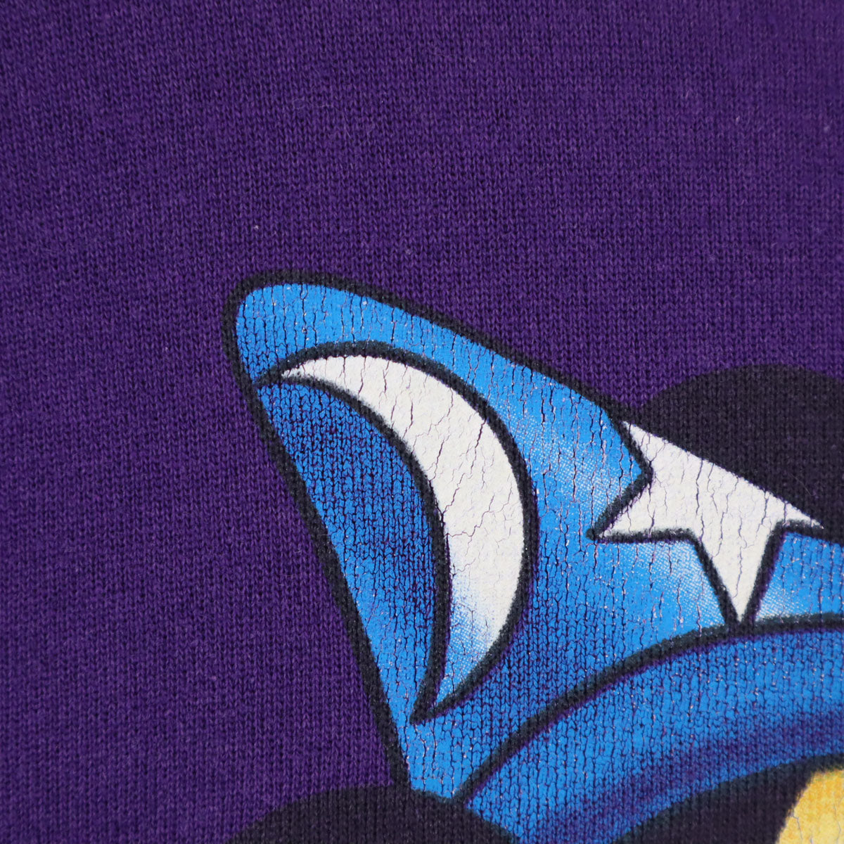 MICKEY.INC 90s USA製 オールド プリント 長袖 スウェット トレーナー L パープル系 ディズニー ミッキーマウス 裏起毛 メンズ