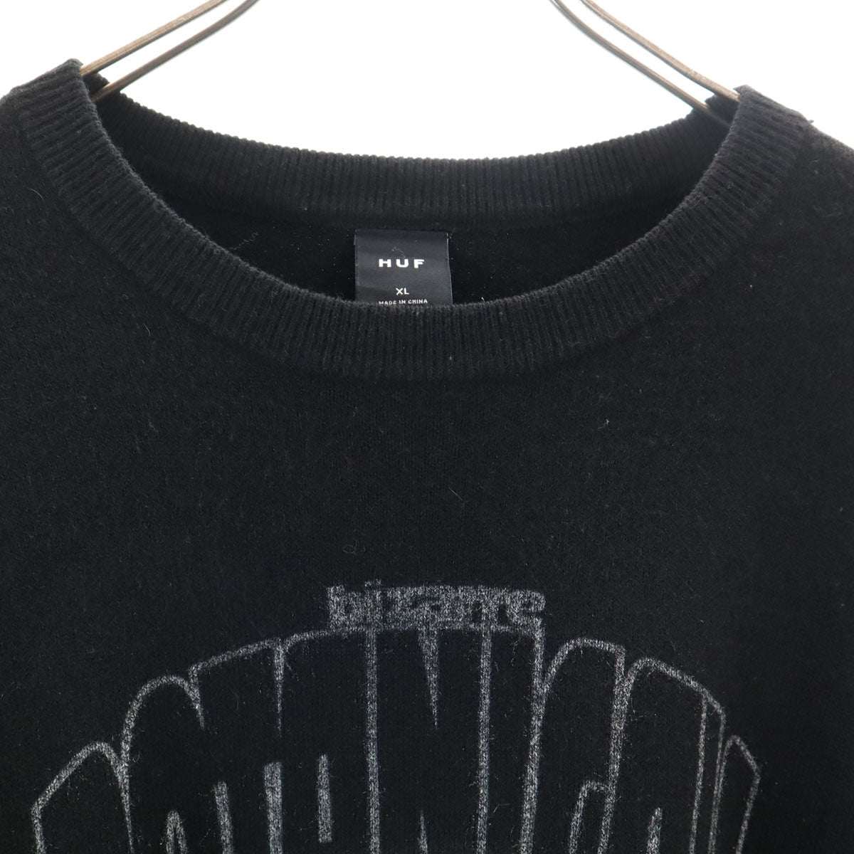 HUF ハフ 長袖 セーター XL ブラック ニット メンズ