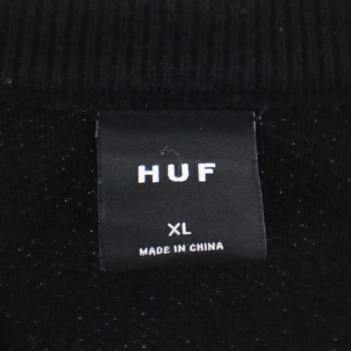 HUF ハフ 長袖 セーター XL ブラック ニット メンズ