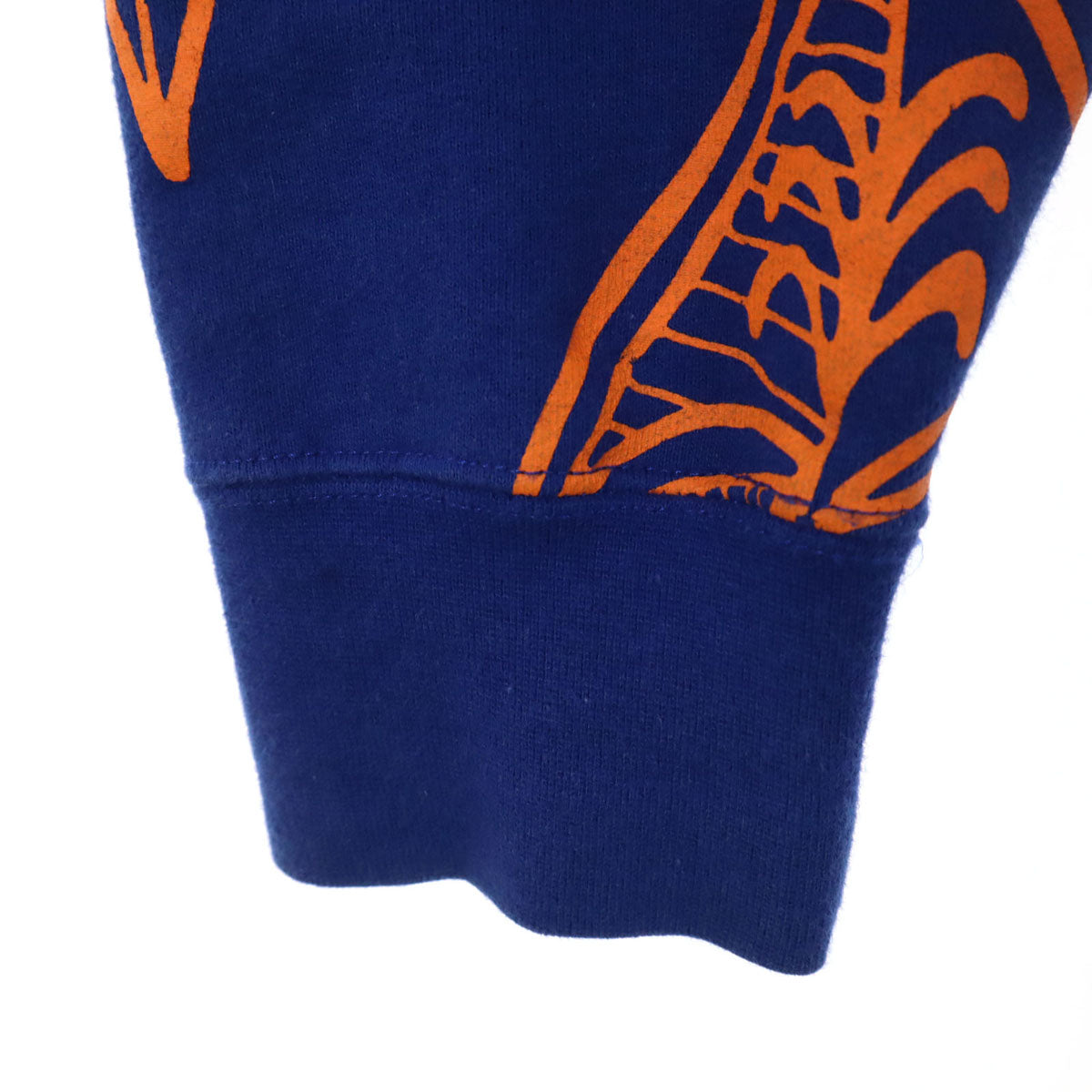 STUSSY ステューシー 総柄 長袖 ジップパーカー L ブルー系 メンズ