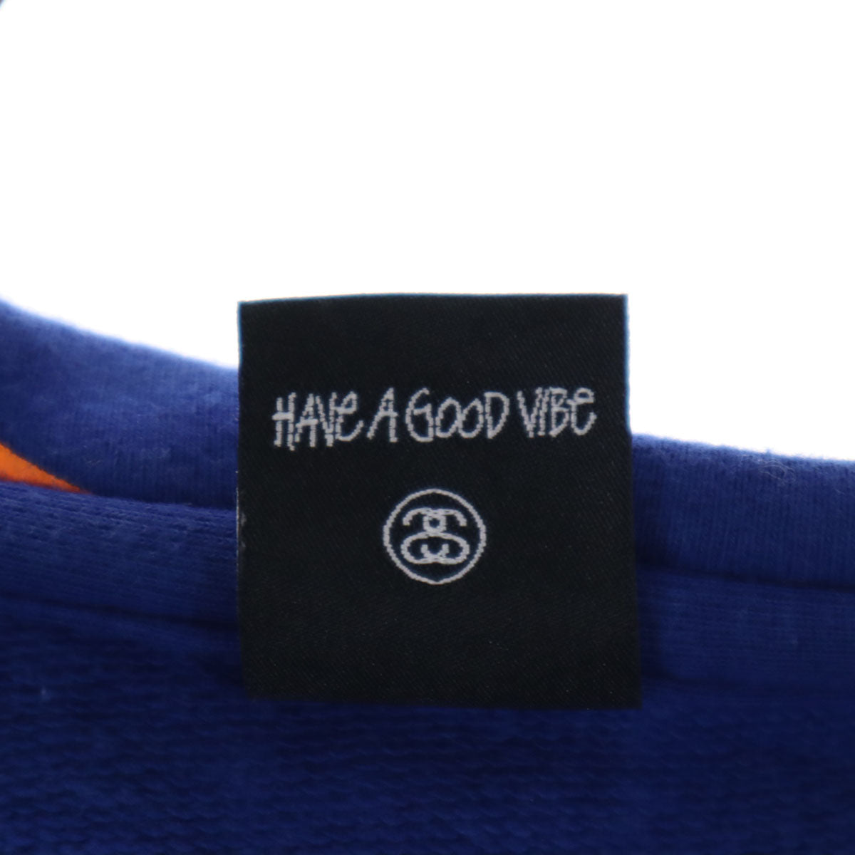 STUSSY ステューシー 総柄 長袖 ジップパーカー L ブルー系 メンズ