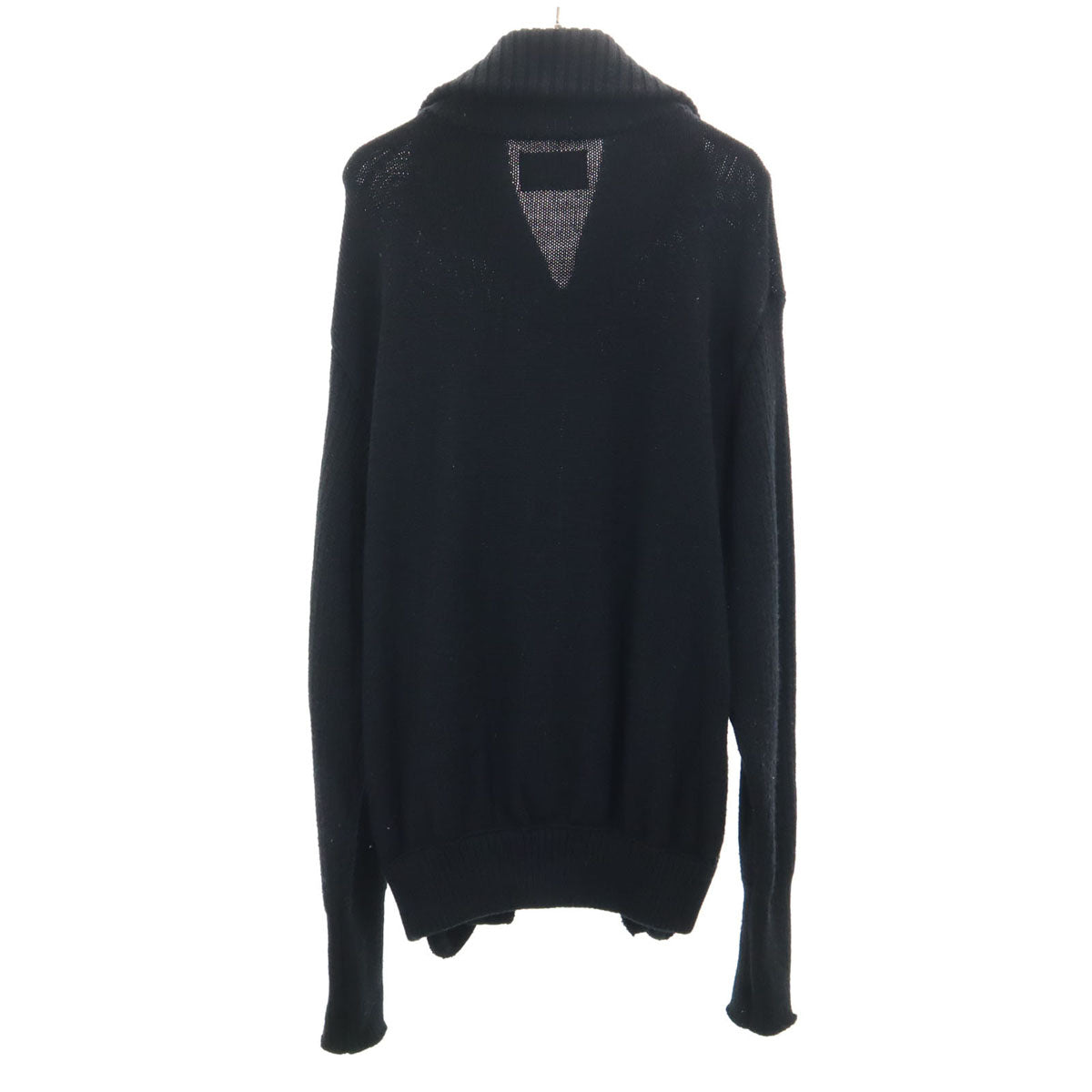 LiNoH リノー 長袖 ニットジャケット 2 ブラック メンズ