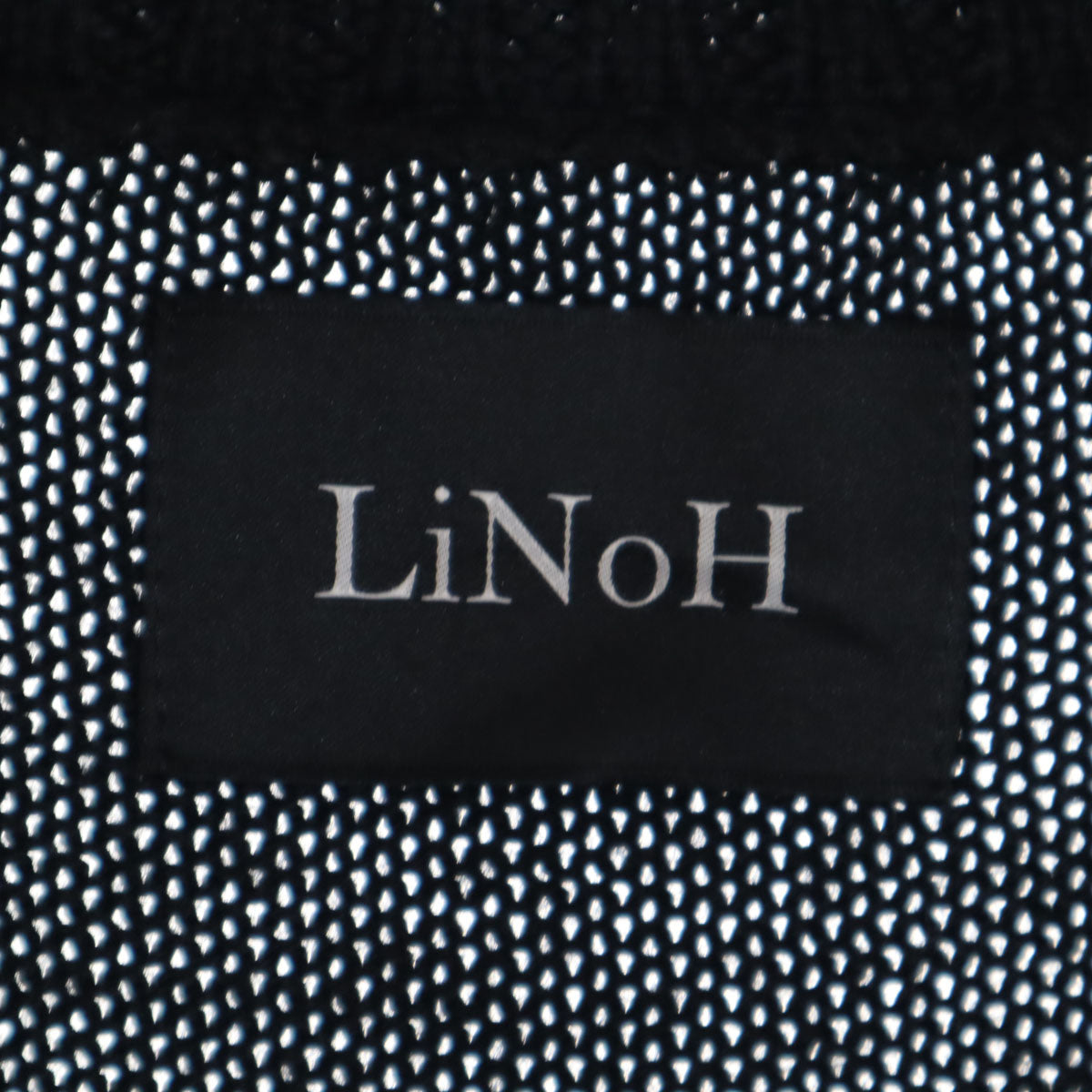 LiNoH リノー 長袖 ニットジャケット 2 ブラック メンズ