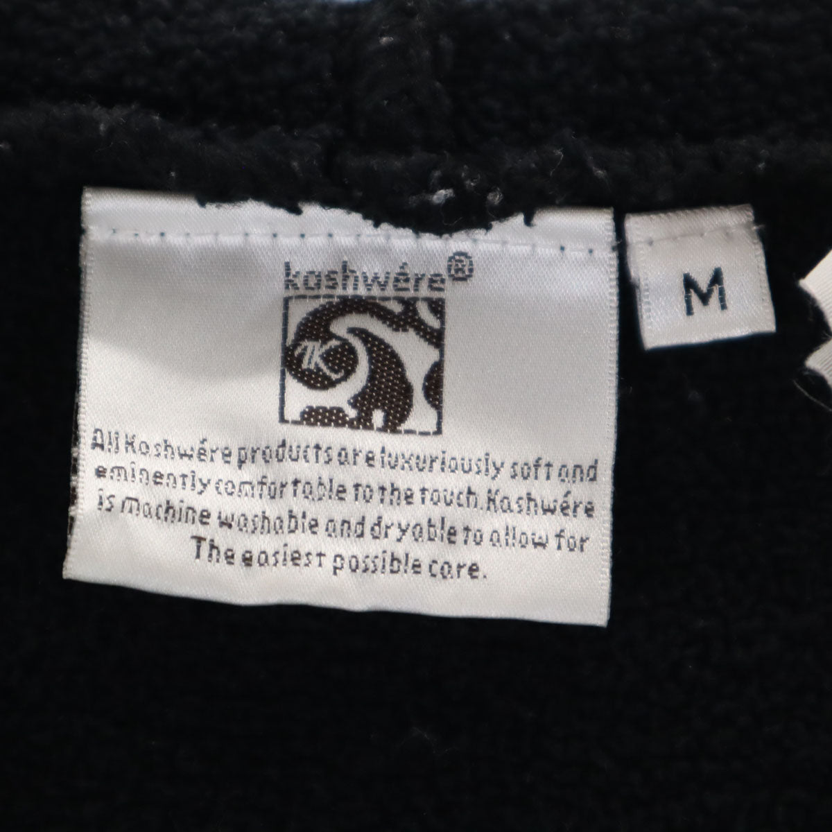 Kashwere カシウエア 長袖 ジップパーカー M ブラック レディース