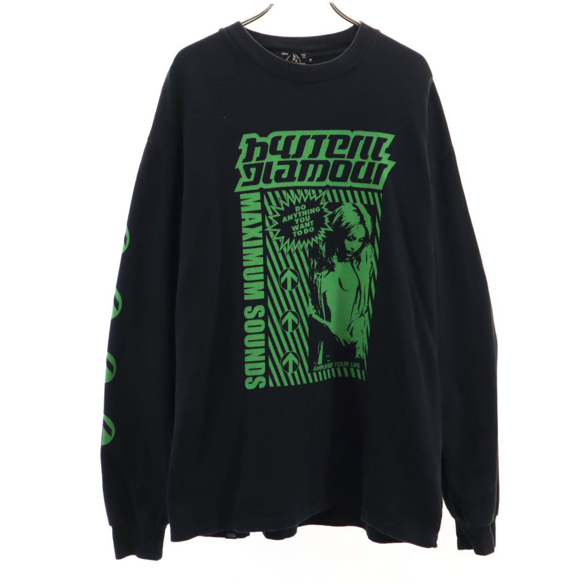 HYSTERIC GLAMOUR ヒステリックグラマー 日本製 長袖 Tシャツ M ブラック ロンT メンズ