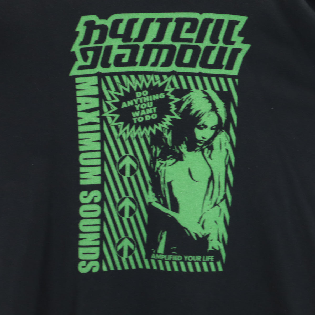 HYSTERIC GLAMOUR ヒステリックグラマー 日本製 長袖 Tシャツ M ブラック ロンT メンズ