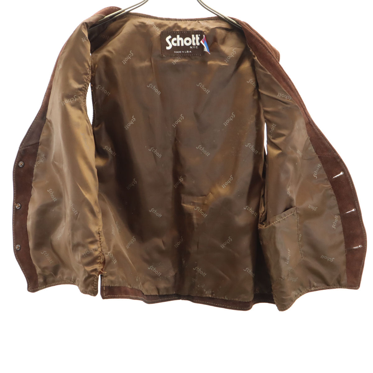 schott ショット 80s 90s USA製 324V オールド スエードレザー ベスト