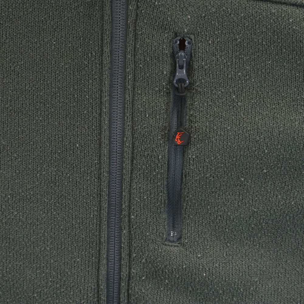 ティートンブロス 日本製 ニットジャケット M カーキグレー アウトドア メンズ