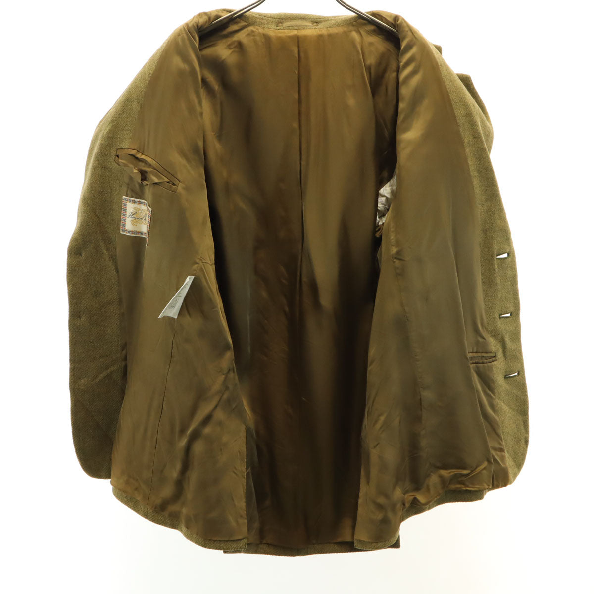 THOMAS BURBERRY トーマスバーバリー テーラードジャケット 48 カーキイエロー メンズ