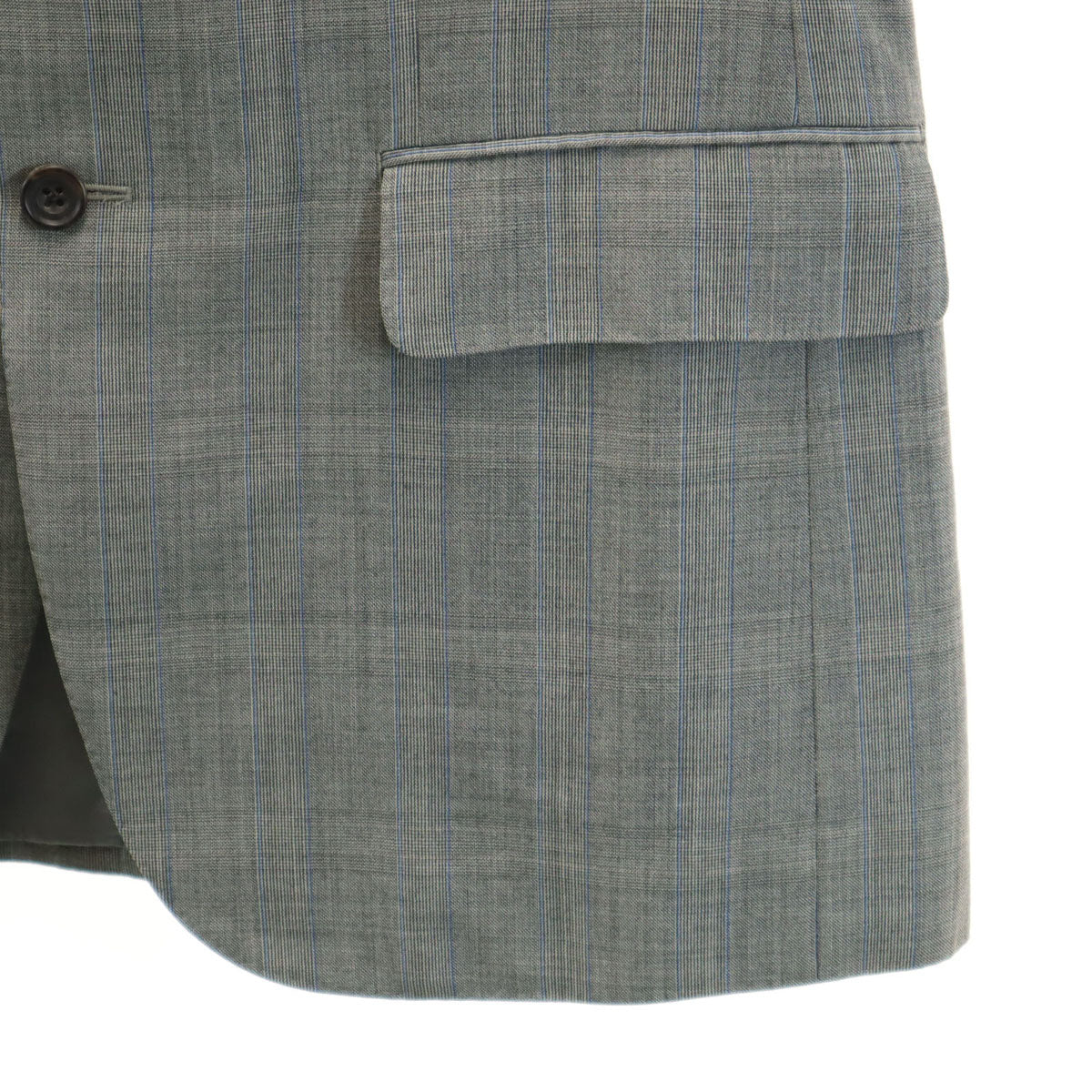 BURBERRY LONDON バーバリーロンドン 日本製 チェック柄 テーラードジャケット A5 グレー メンズ