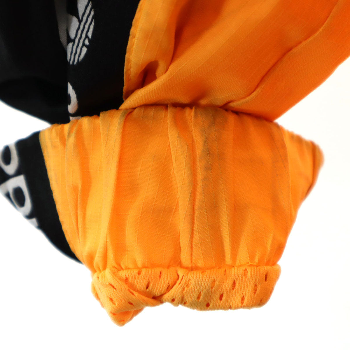 adidas Originals アディダスオリジナルス トレフォイルロゴ ハーフジップ ウインドブレーカー M ネオンオレンジ 裏メッシュ プルオーバー メンズ