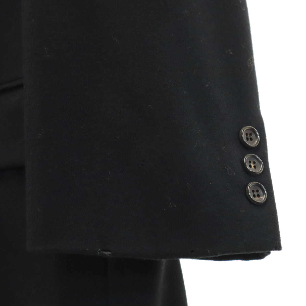 COMME des GARCONS HOMME コムデギャルソンオム 80s 日本製 ウール100% ヴィンテージ テーラードジャケット S ブラック メンズ