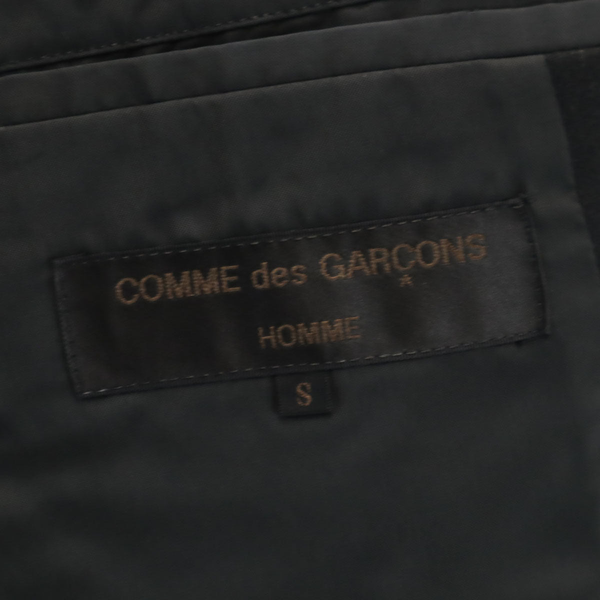 COMME des GARCONS HOMME コムデギャルソンオム 80s 日本製 ウール100% ヴィンテージ テーラードジャケット S ブラック メンズ