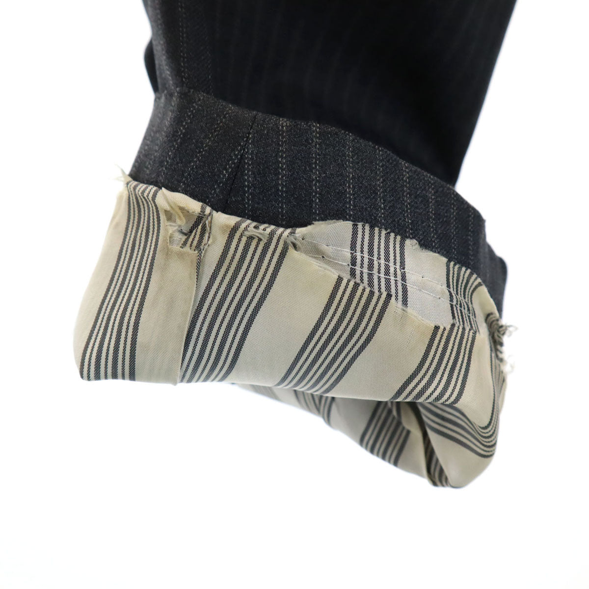 【美品】ブルックスブラザーズ/ストライプ柄セットアップスーツ/グレー/13号 k□ブルックスブラザーズ/Brooks Brothers スtライプ柄 スーツ