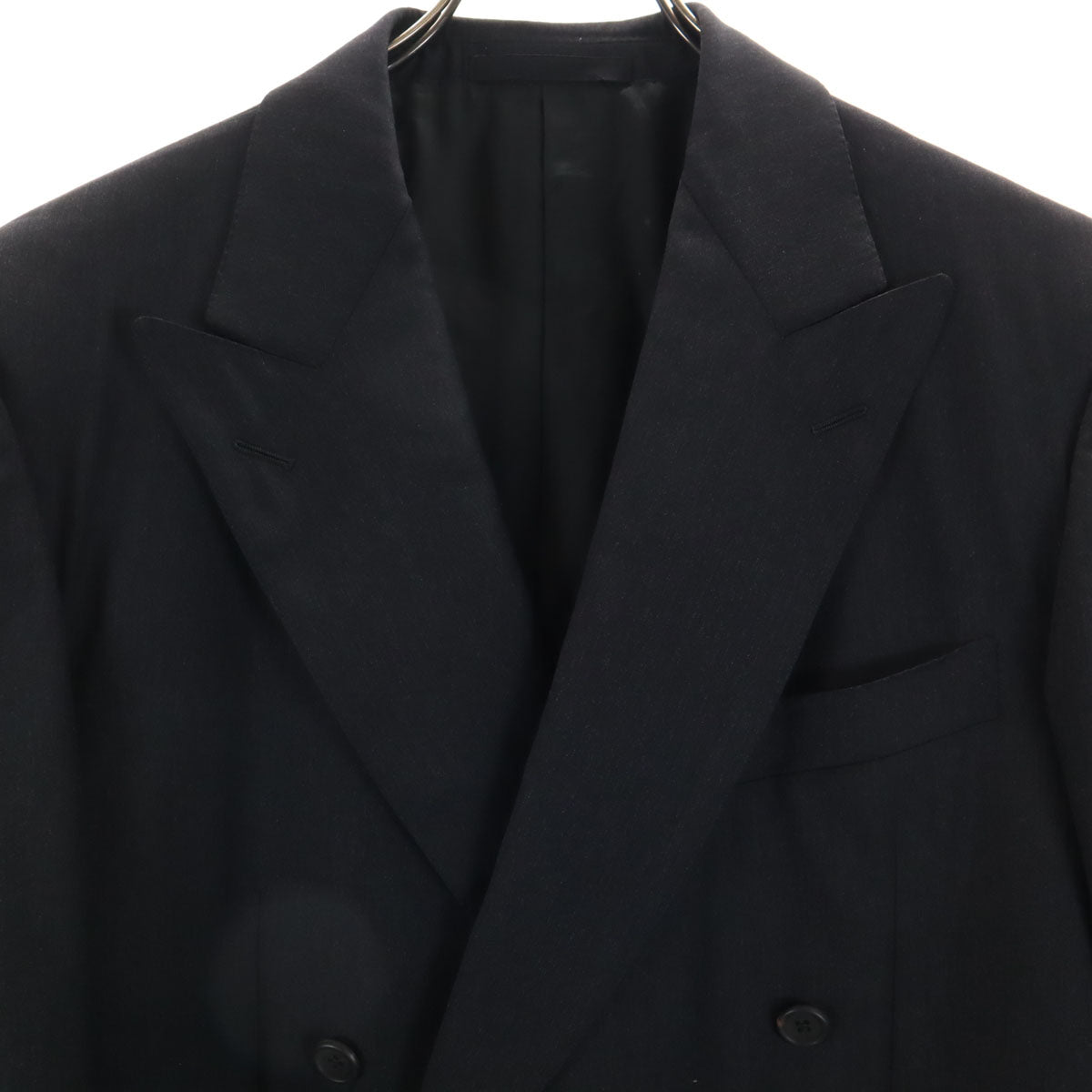 Dunhill ダンヒル ウール スーツ 上下 セットアップ 42/52R グレー ダブルボタン メンズ