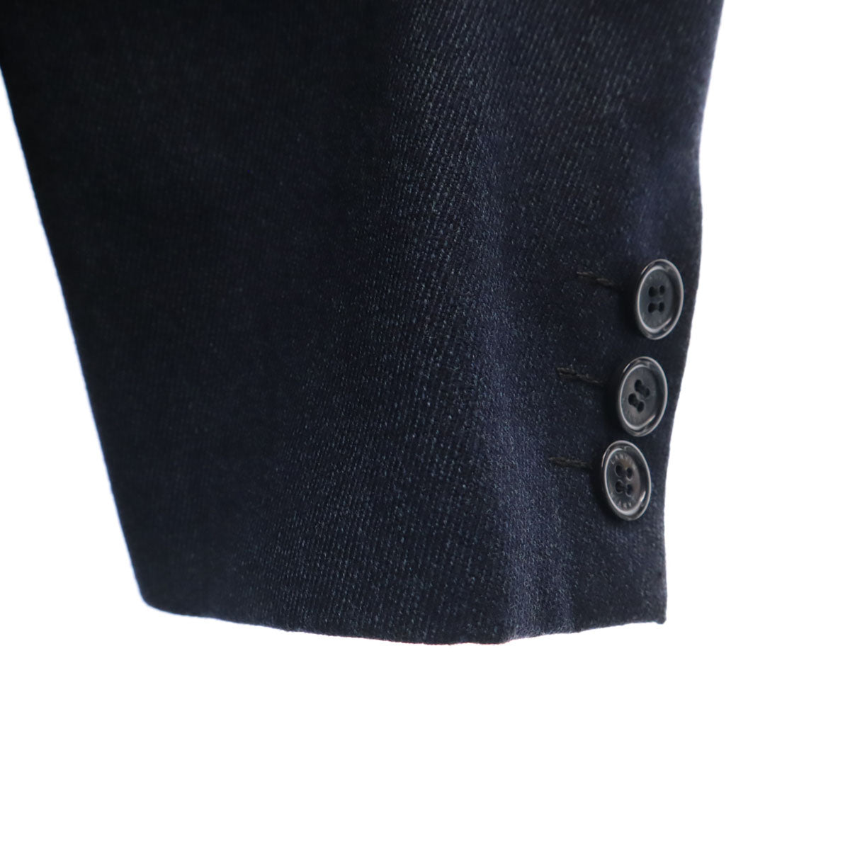 LANVIN ランバン 90s ウール オールド スーツ 上下 セットアップ R48-45 ネイビー系 メンズ