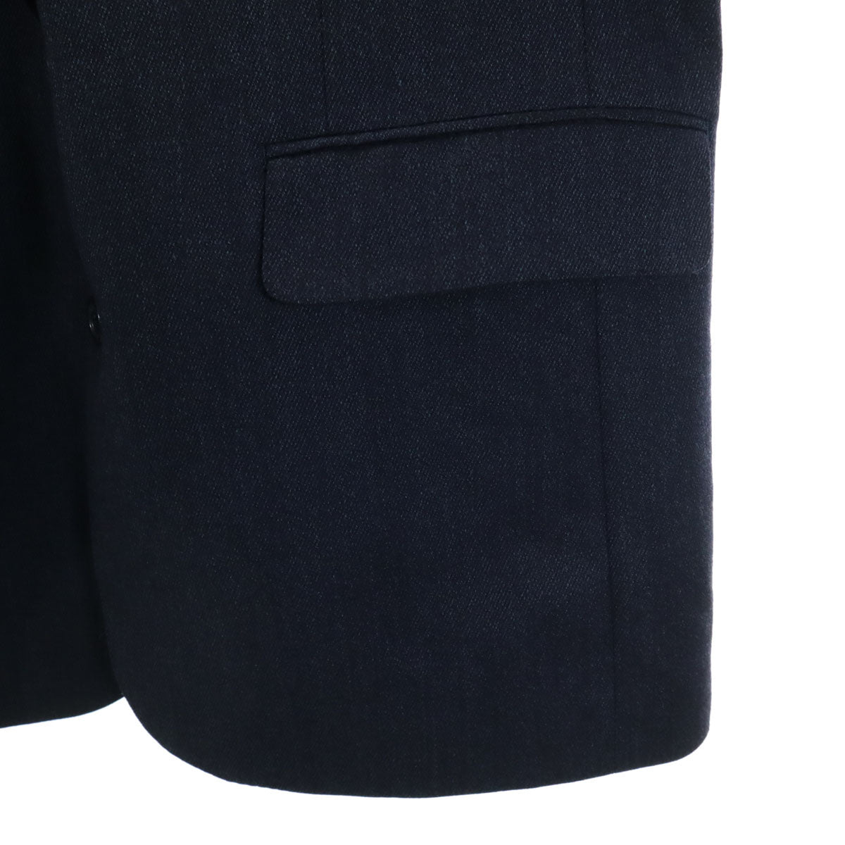 LANVIN ランバン 90s ウール オールド スーツ 上下 セットアップ R48-45 ネイビー系 メンズ