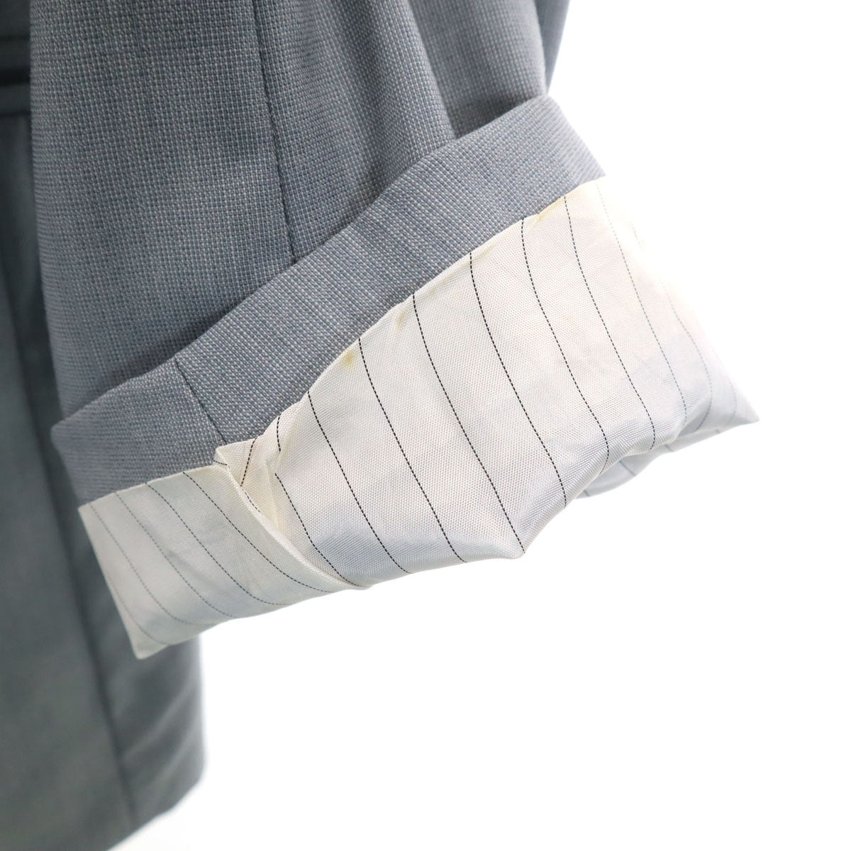 GIANFRANCO FERRE ジャンフランコフェレ イタリア製 ウール スーツ 上下 セットアップ 44 グレー ダブルボタン メンズ