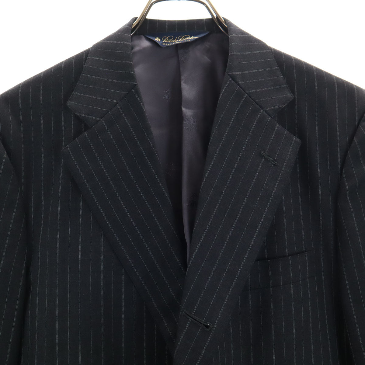 Brooks Brothers ブルックスブラザーズ ストライプ柄 スーツ 上下 セットアップ グレー メンズ