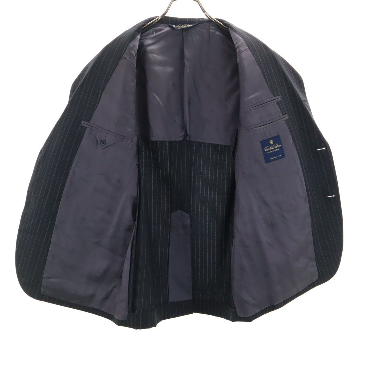 【美品】ブルックスブラザーズ/ストライプ柄セットアップスーツ/グレー/13号 k□ブルックスブラザーズ/Brooks Brothers スtライプ柄 スーツ