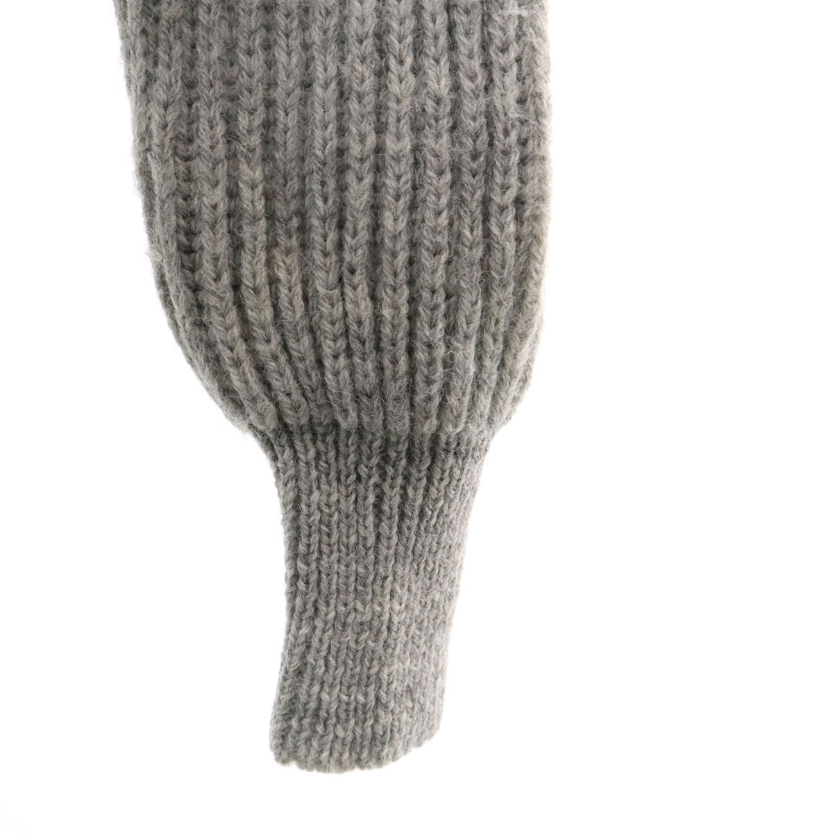 JAMES CHARLOTTE ジェームスシャルロット 長袖 カウチンジャケット S グレー くるみボタン レディース