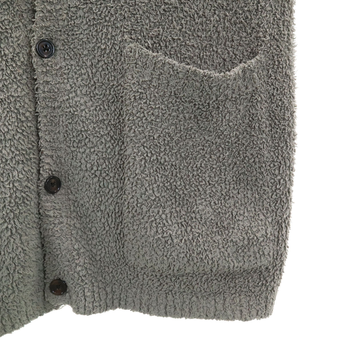 BAREFOOT DREAMS Ron Herman ベアフットドリームズ ロンハーマン 長袖 ルームウェア M グレー カーディガン フワモコ メンズ